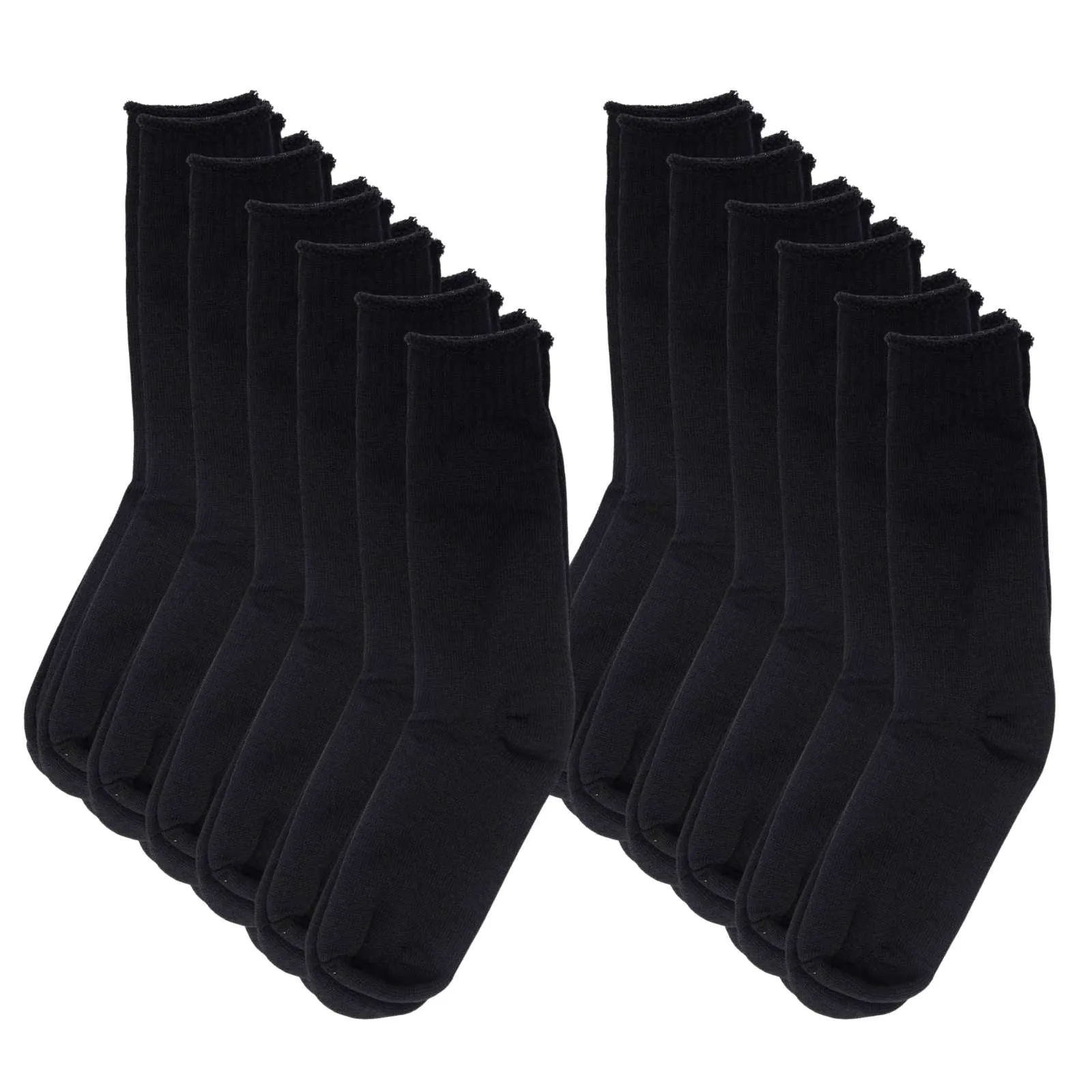 12 Pairs Extra Thick Woollen Blend Work Socks
