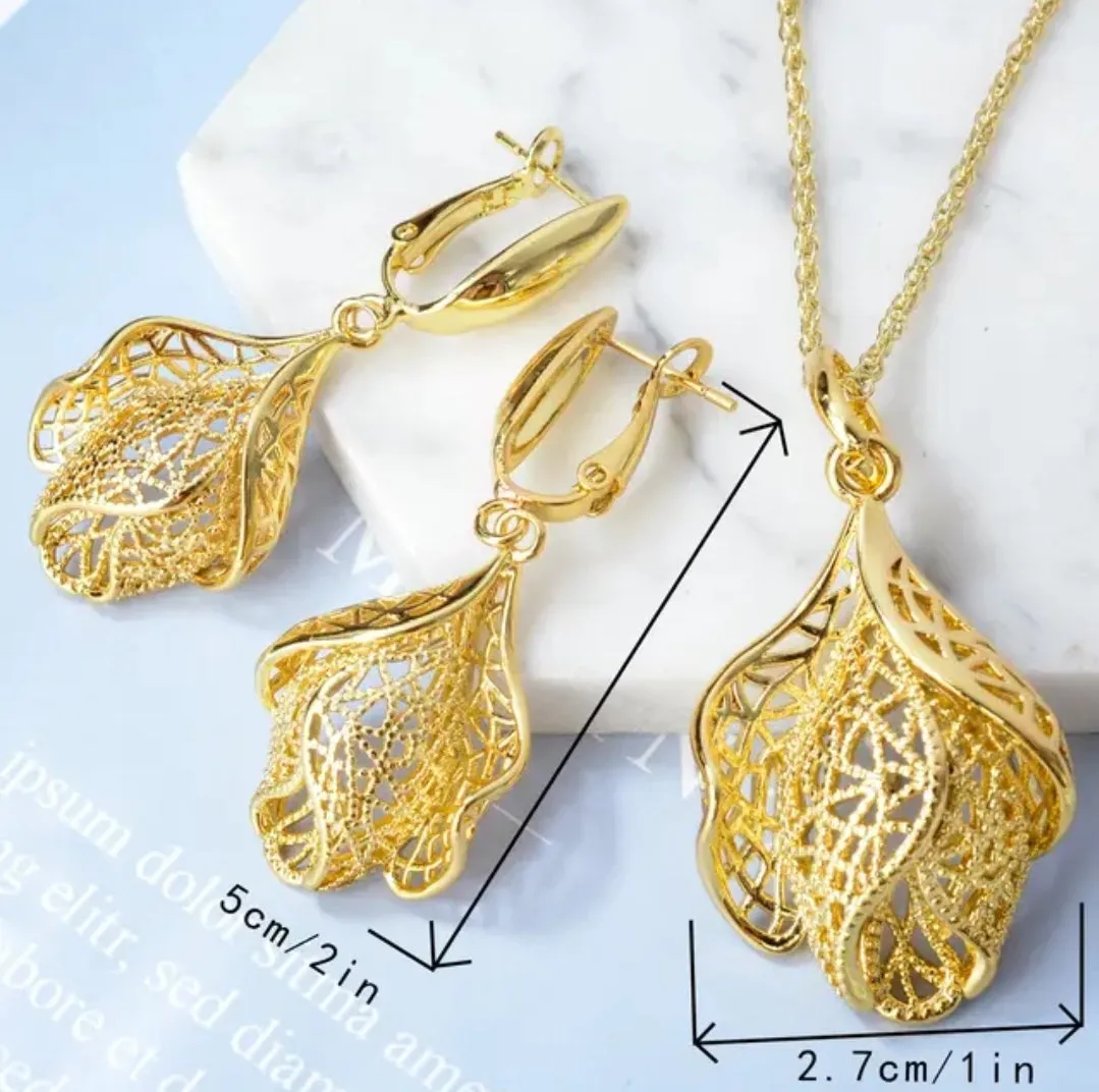 14K African Gold Jewelry Sets