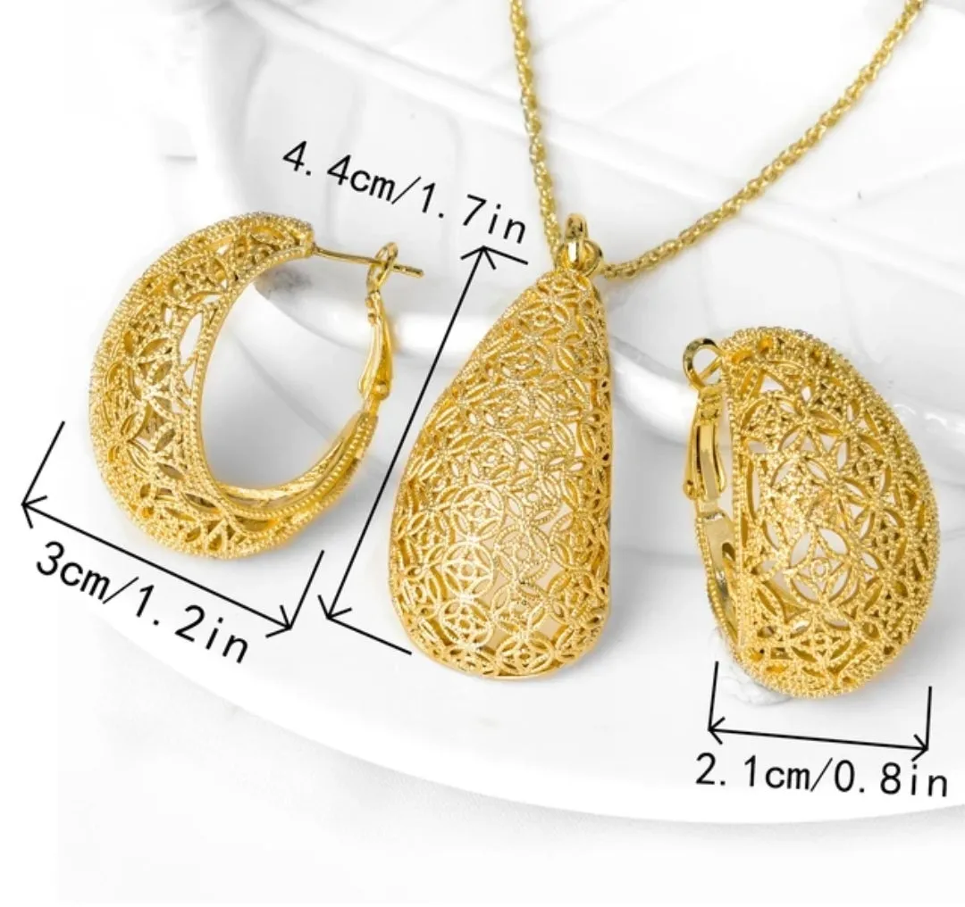 14K African Gold Jewelry Sets