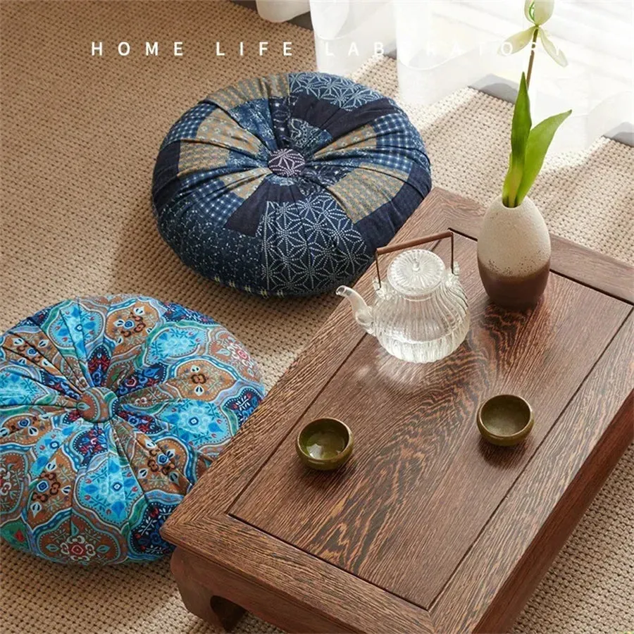 1pc Bohemian Round Floor Meditation Cushion