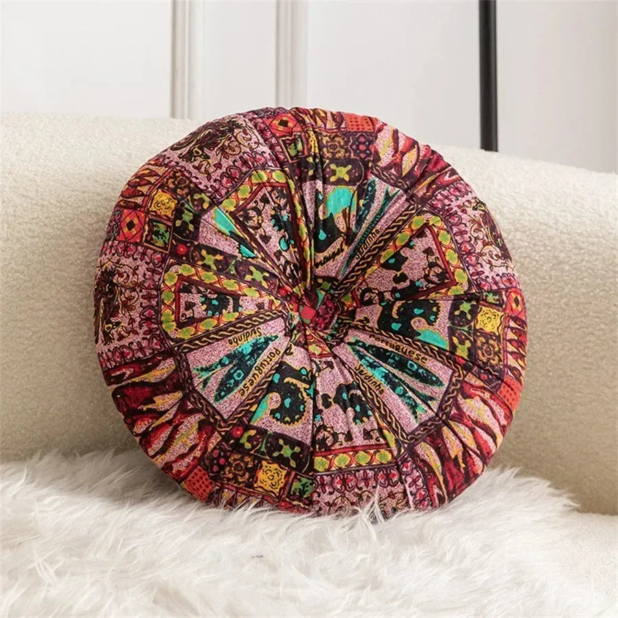 1pc Bohemian Round Floor Meditation Cushion