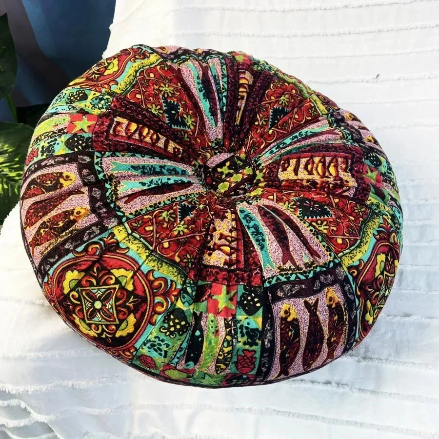 1pc Bohemian Round Floor Meditation Cushion
