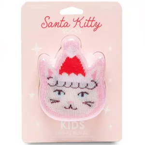 3D Packaged Crew Socks - Santa Kitty