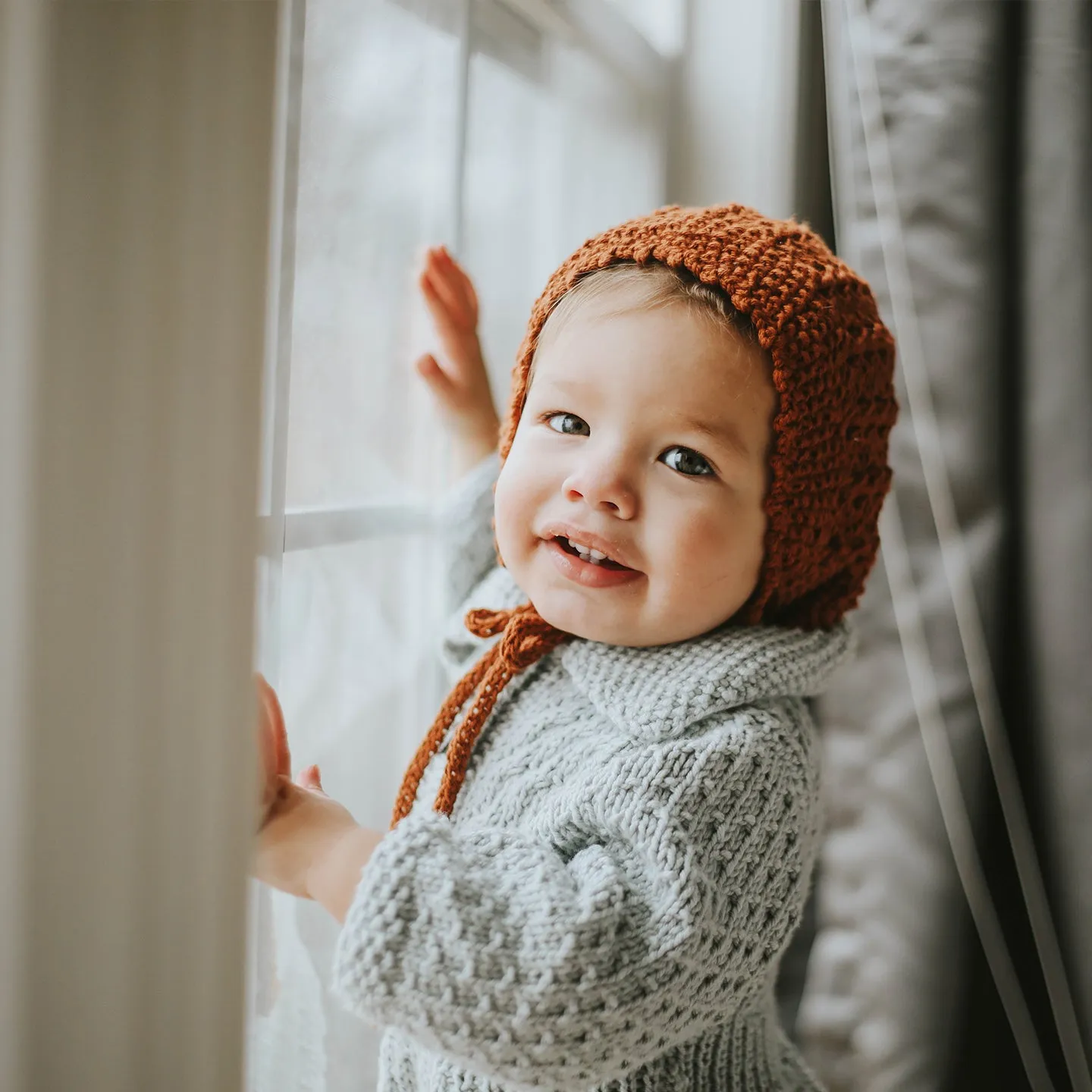 Adele Knit Bonnet