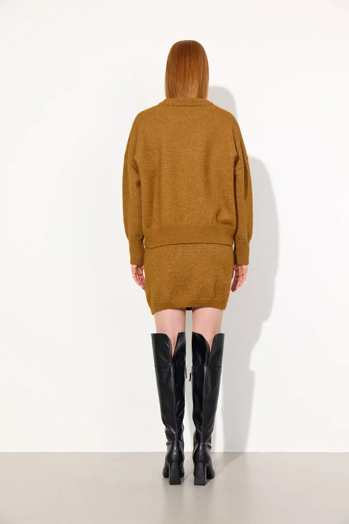 Adriana Knit Skirt - Camel