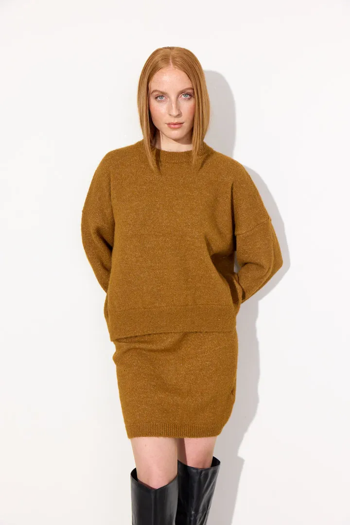 Adriana Knit Skirt - Camel