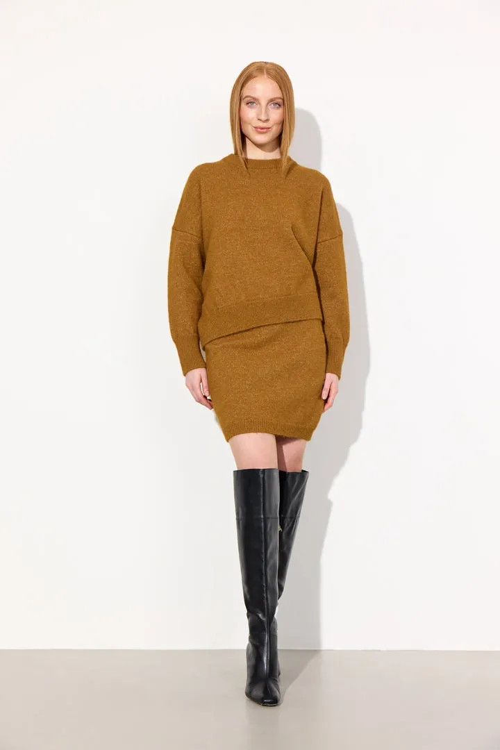 Adriana Knit Skirt - Camel