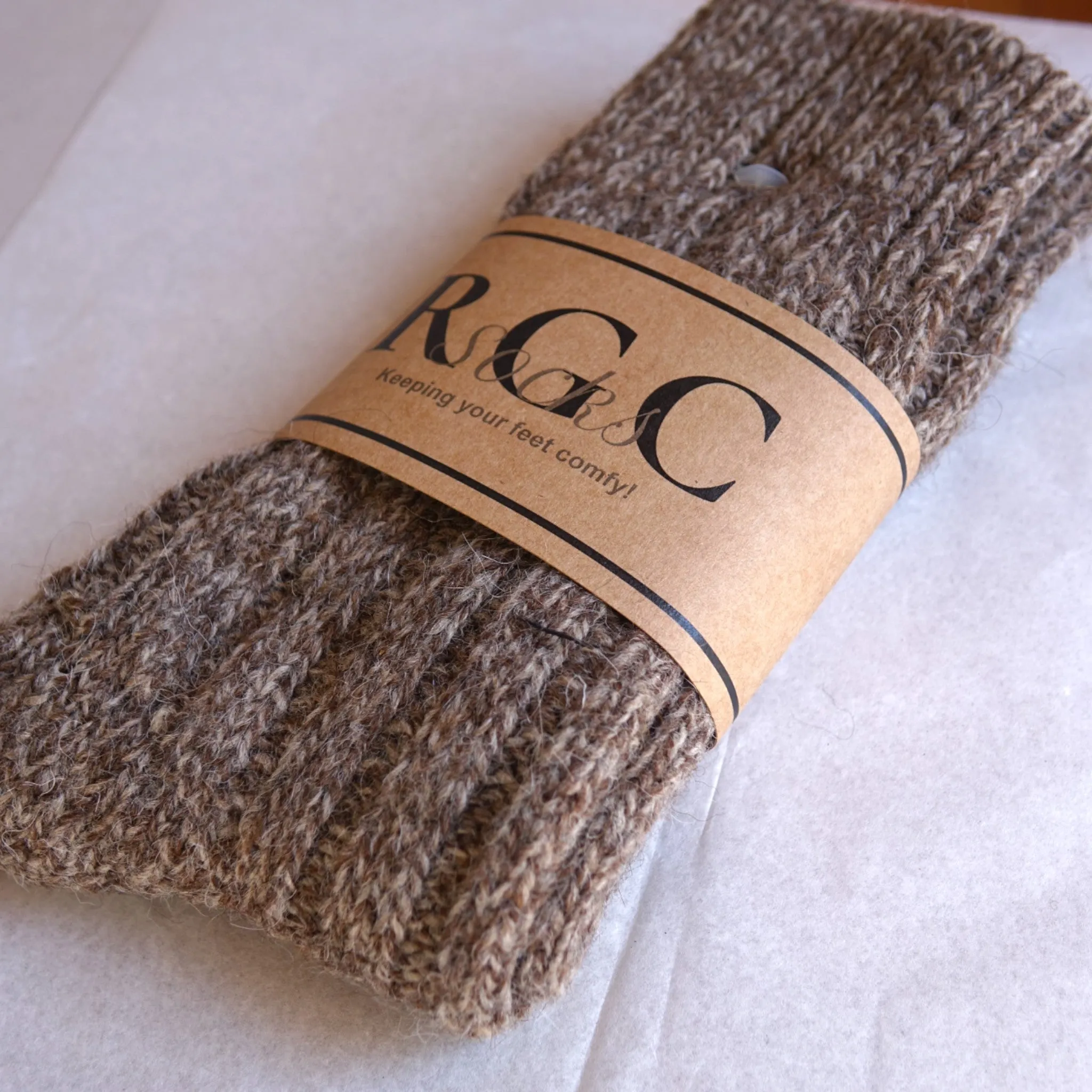 Alpaca Socks natural Wool Brown