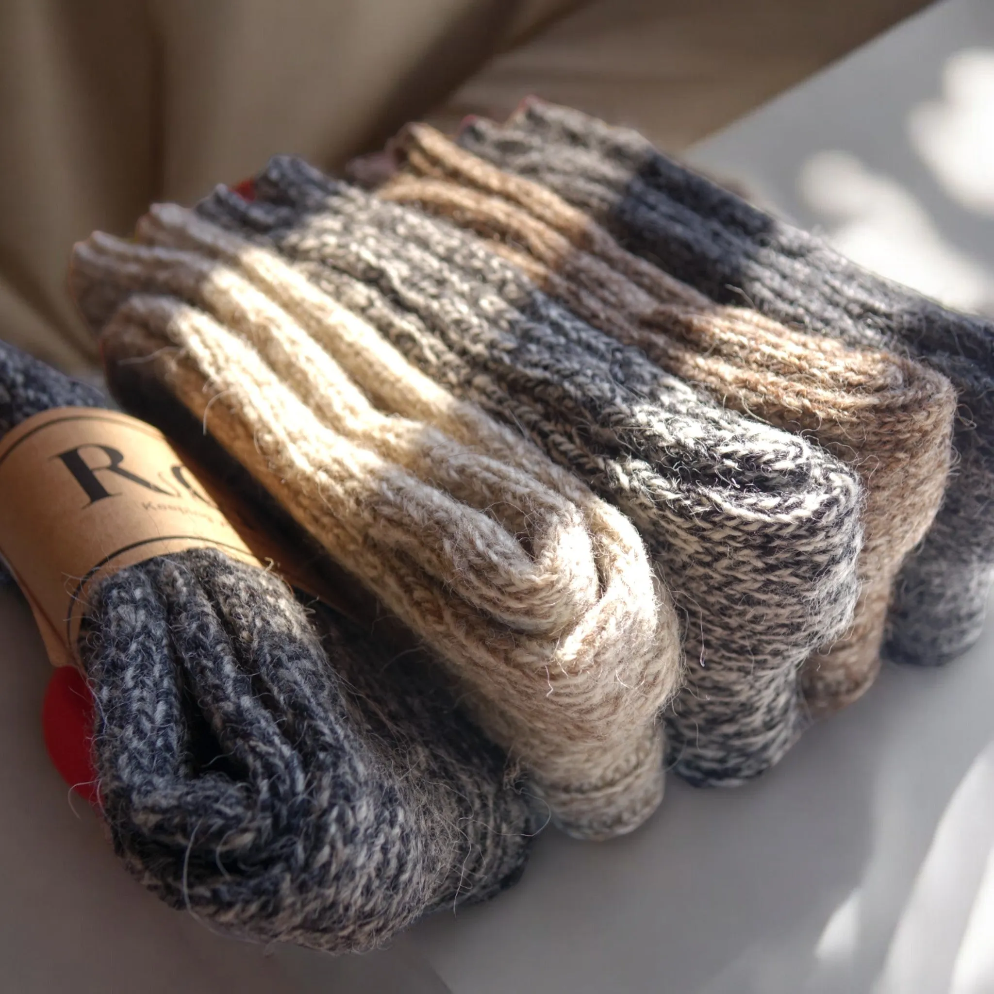 Alpaca Socks natural Wool Brown