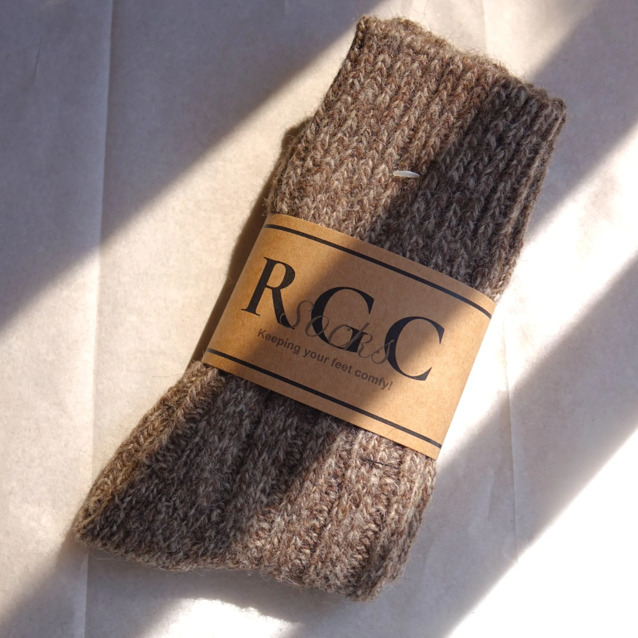 Alpaca Socks natural Wool Brown