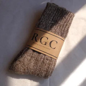 Alpaca Socks natural Wool Brown