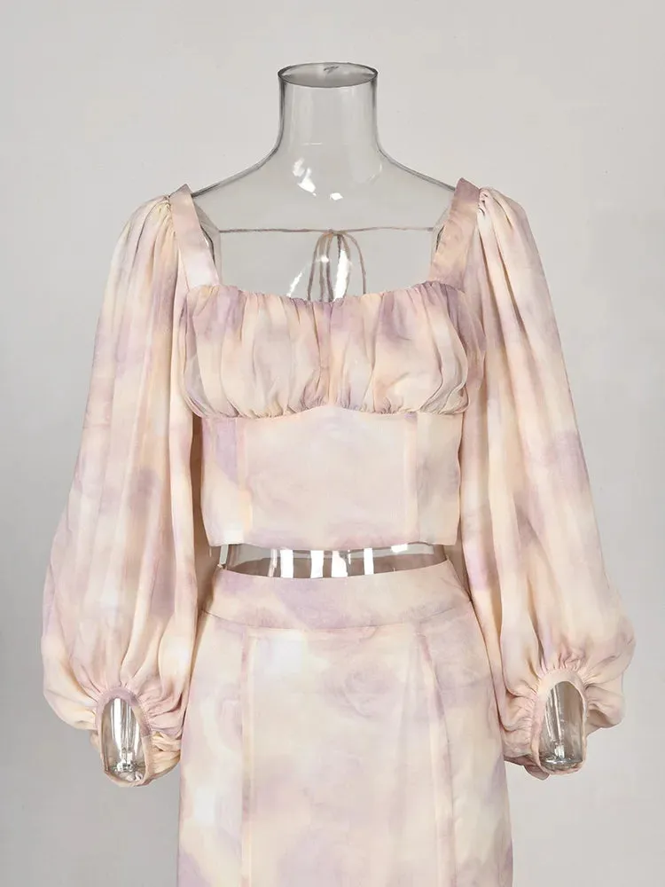 Amaranthe  Hip Wrap Fishtail Skirt Set