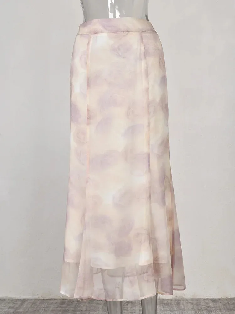Amaranthe  Hip Wrap Fishtail Skirt Set