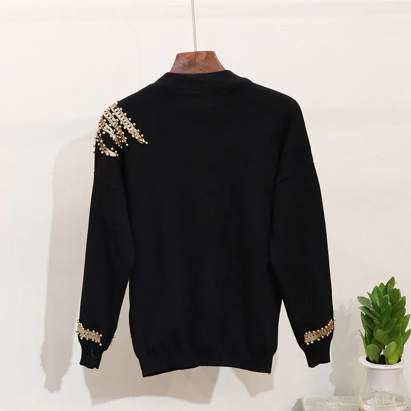 Ambrosia Knitted Women Tracksuit  Two Piece Set