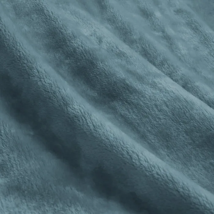 ARDOR BOUDOIR "Lucia" LUXURY PLUSH VELVET BLANKET - STORMY SEA