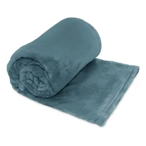 ARDOR BOUDOIR "Lucia" LUXURY PLUSH VELVET BLANKET - STORMY SEA