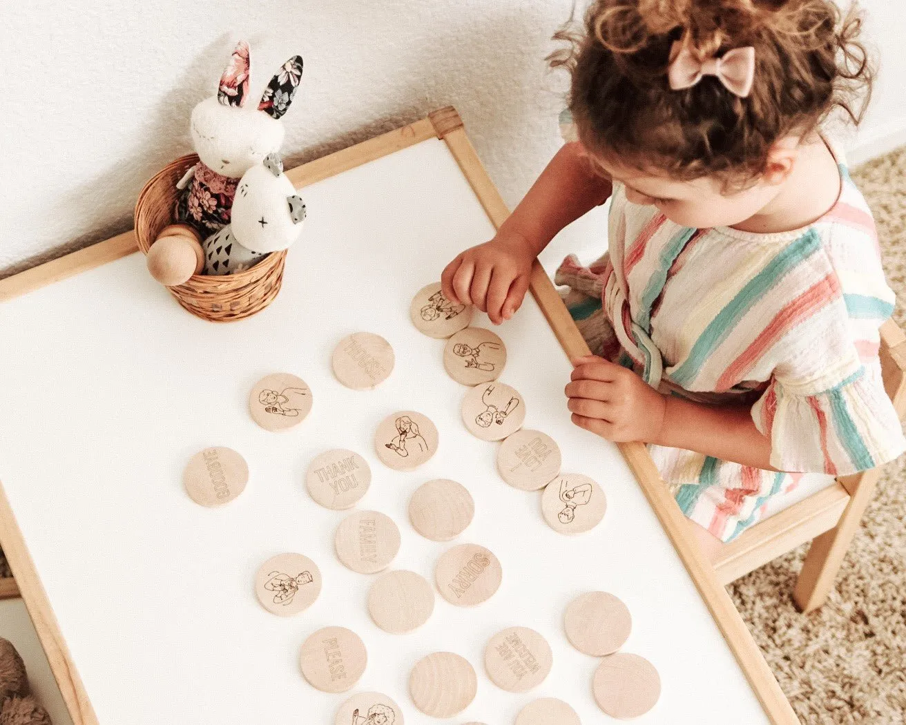 ASL Words Matching Tiles
