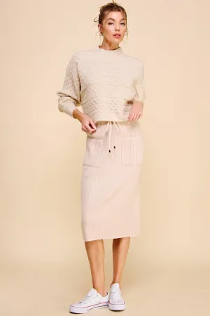 At Ease Midi Skirt
