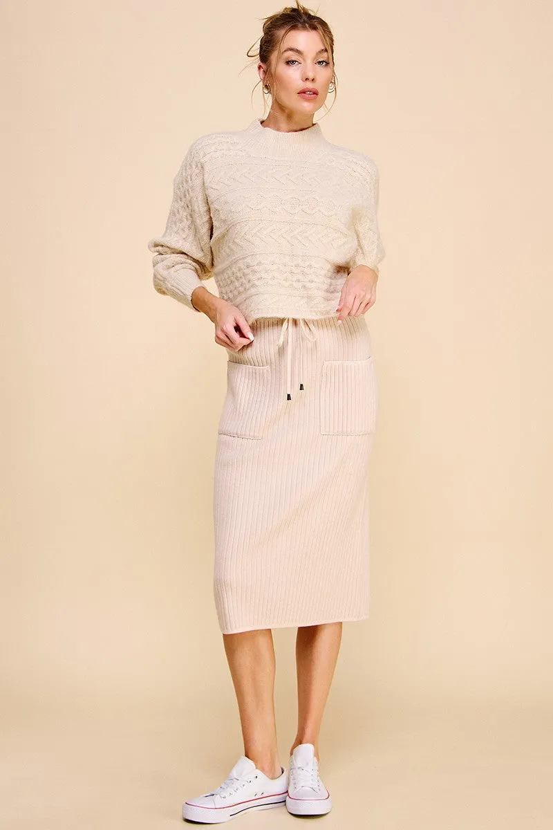 At Ease Midi Skirt