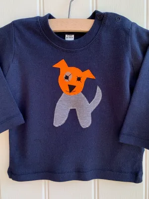 Baby Dog - Long Sleeved T-shirt - Blue
