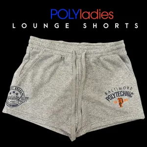 Baltimore Polytechnic Institute | Ladies Gray Lounge Shorts