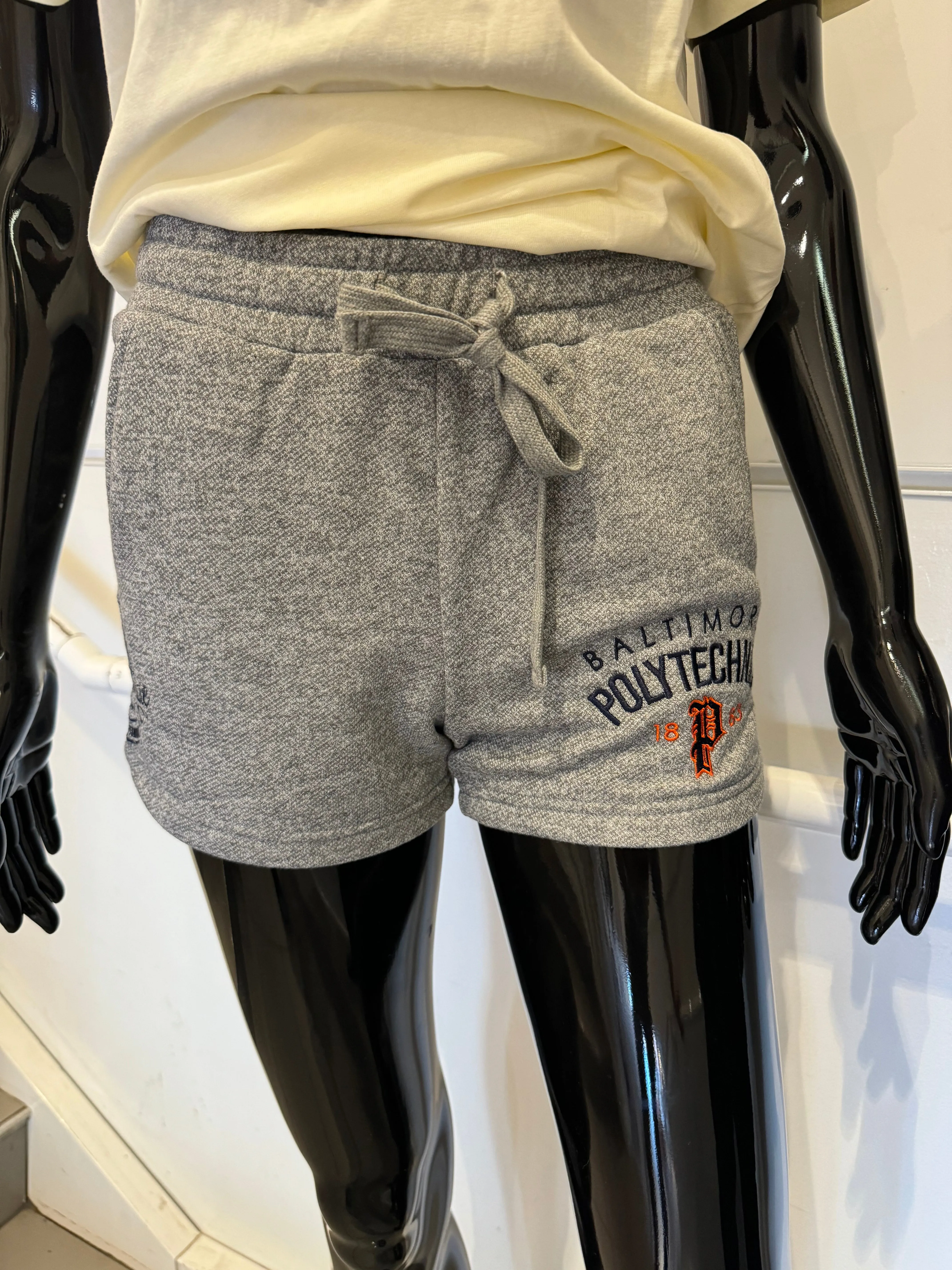 Baltimore Polytechnic Institute | Ladies Gray Lounge Shorts