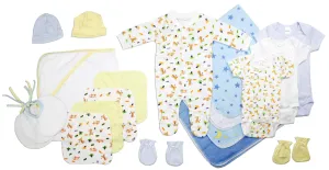 Bambini Newborn Baby Boy 20 Pc Layette Baby Shower Gift Set (NB)