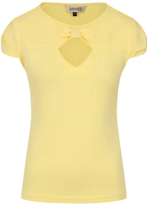 Banned Be Free Jersey Top Yellow