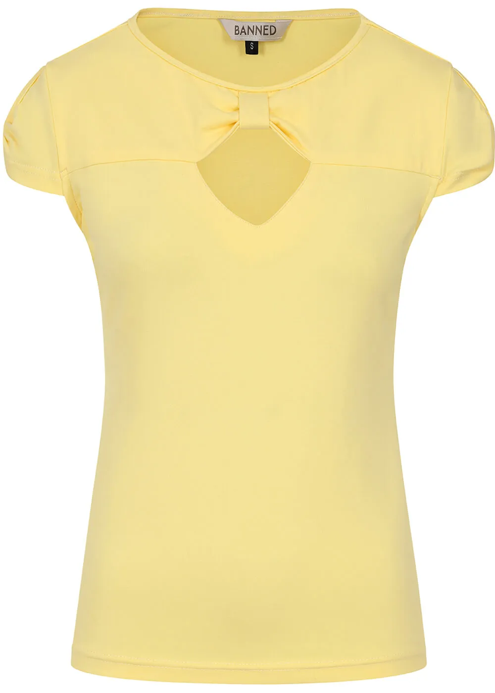 Banned Be Free Jersey Top Yellow