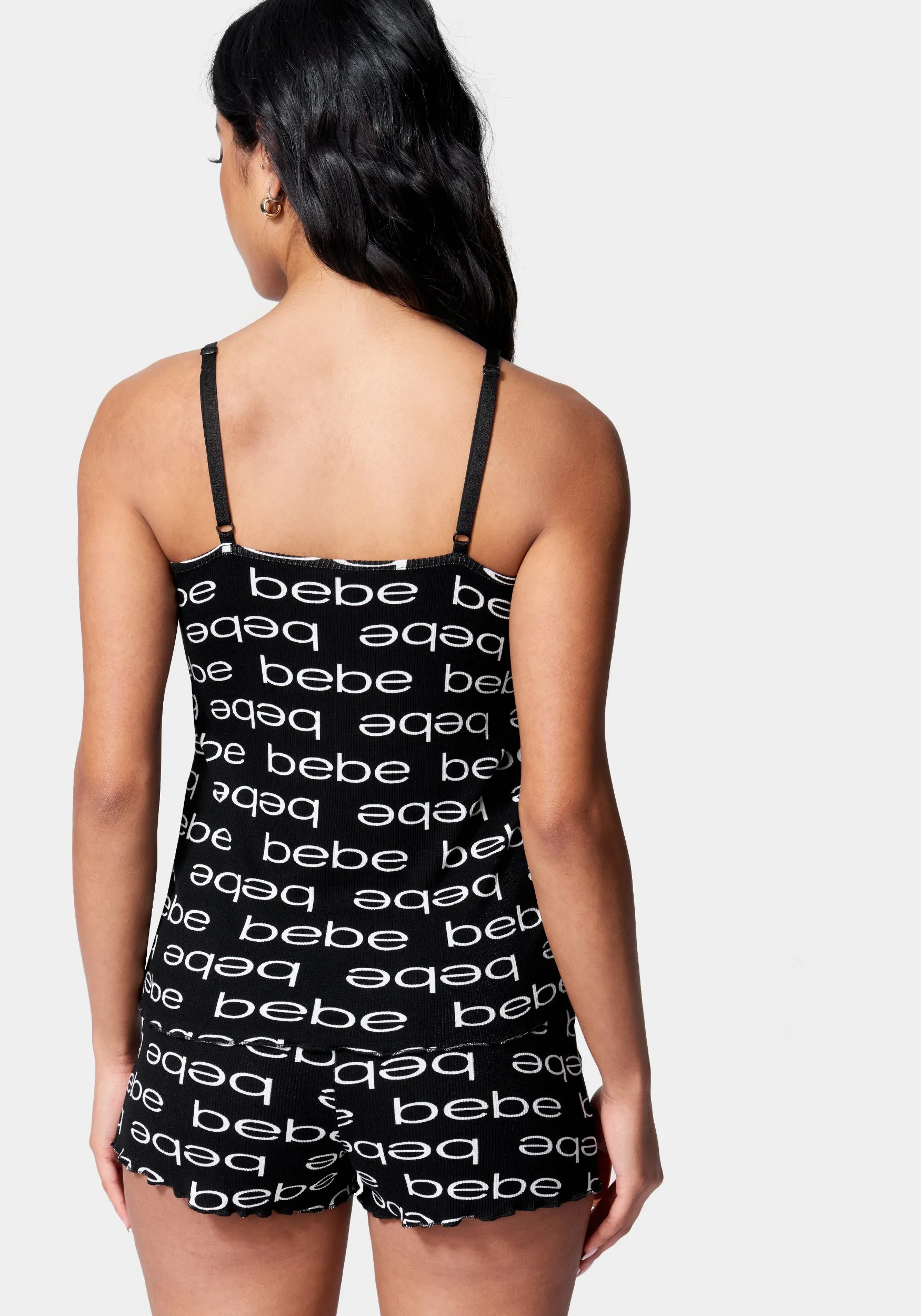 Bebe Logo Cami Short Set