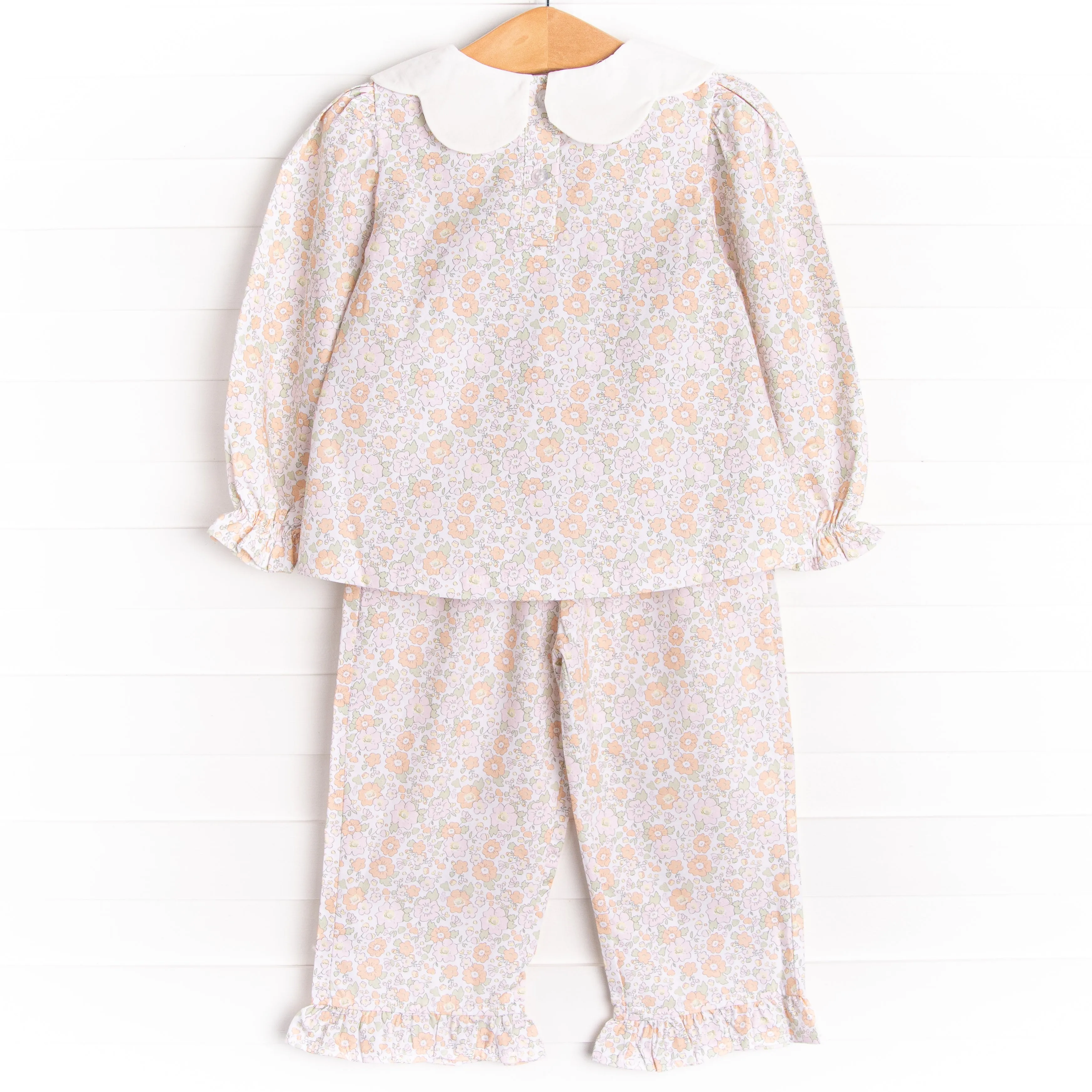 Bellflower Beauty Ruffle Pant Set, Pink
