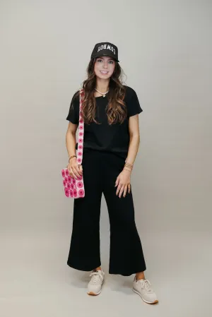 Black Lounge Top T3733