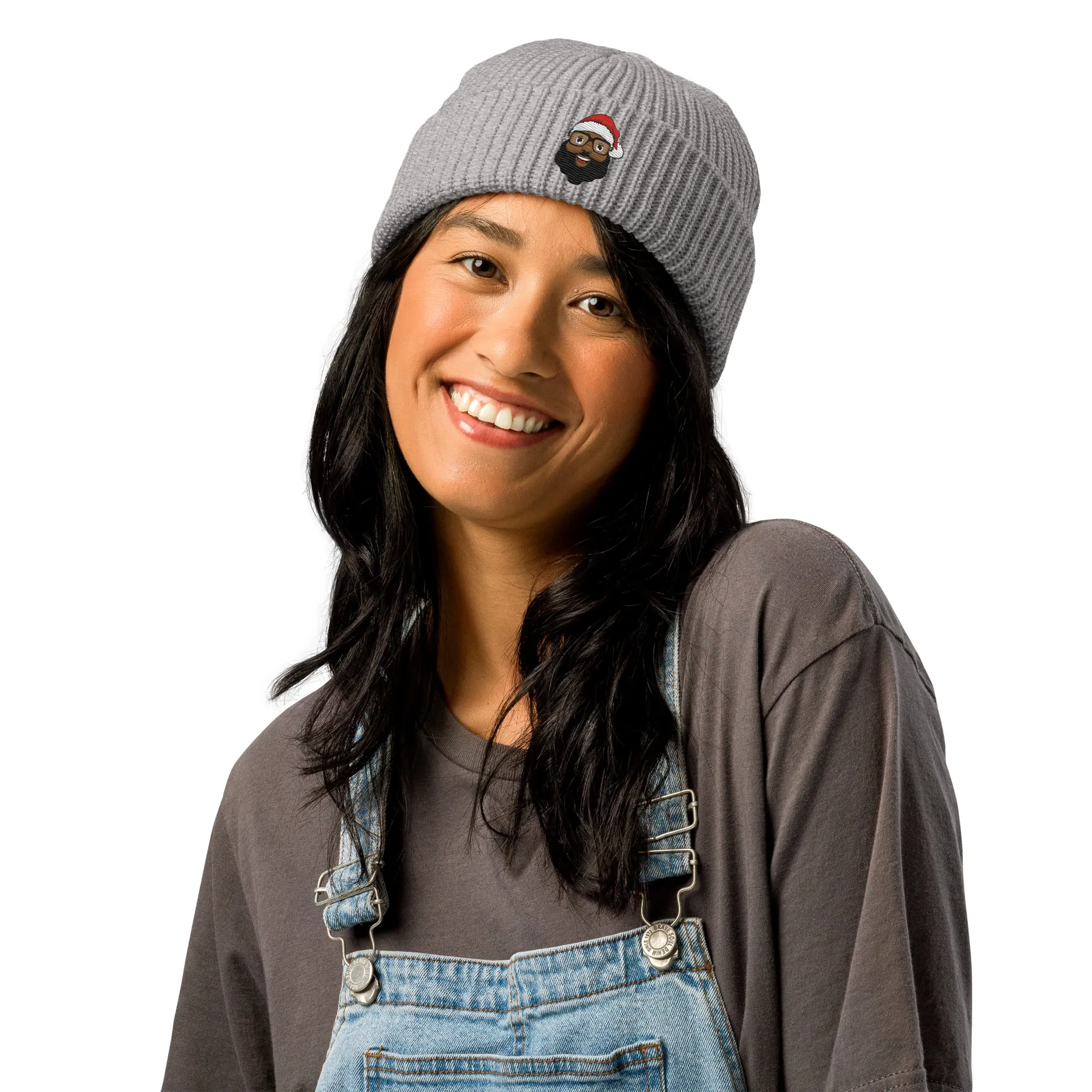 Black Santa Fisherman beanie