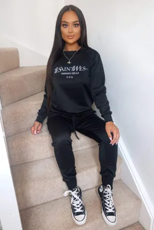 Black YSW Loungewear Set