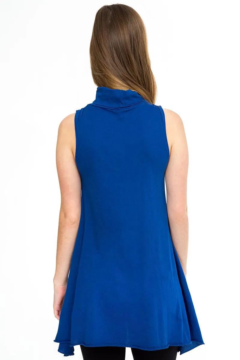 Bobi Sleeveless Turtleneck Dress