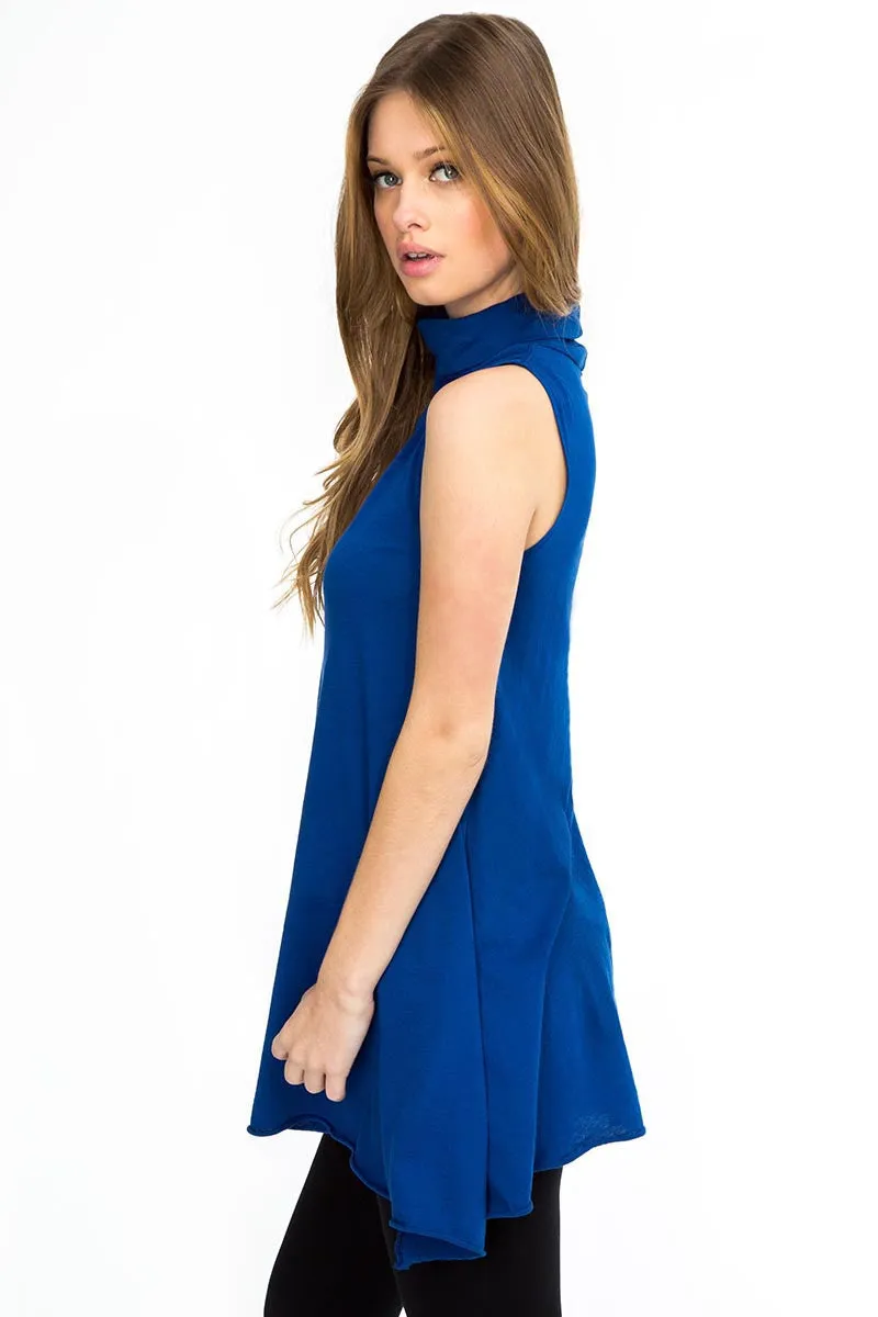 Bobi Sleeveless Turtleneck Dress