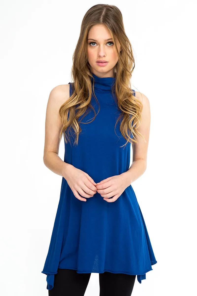 Bobi Sleeveless Turtleneck Dress