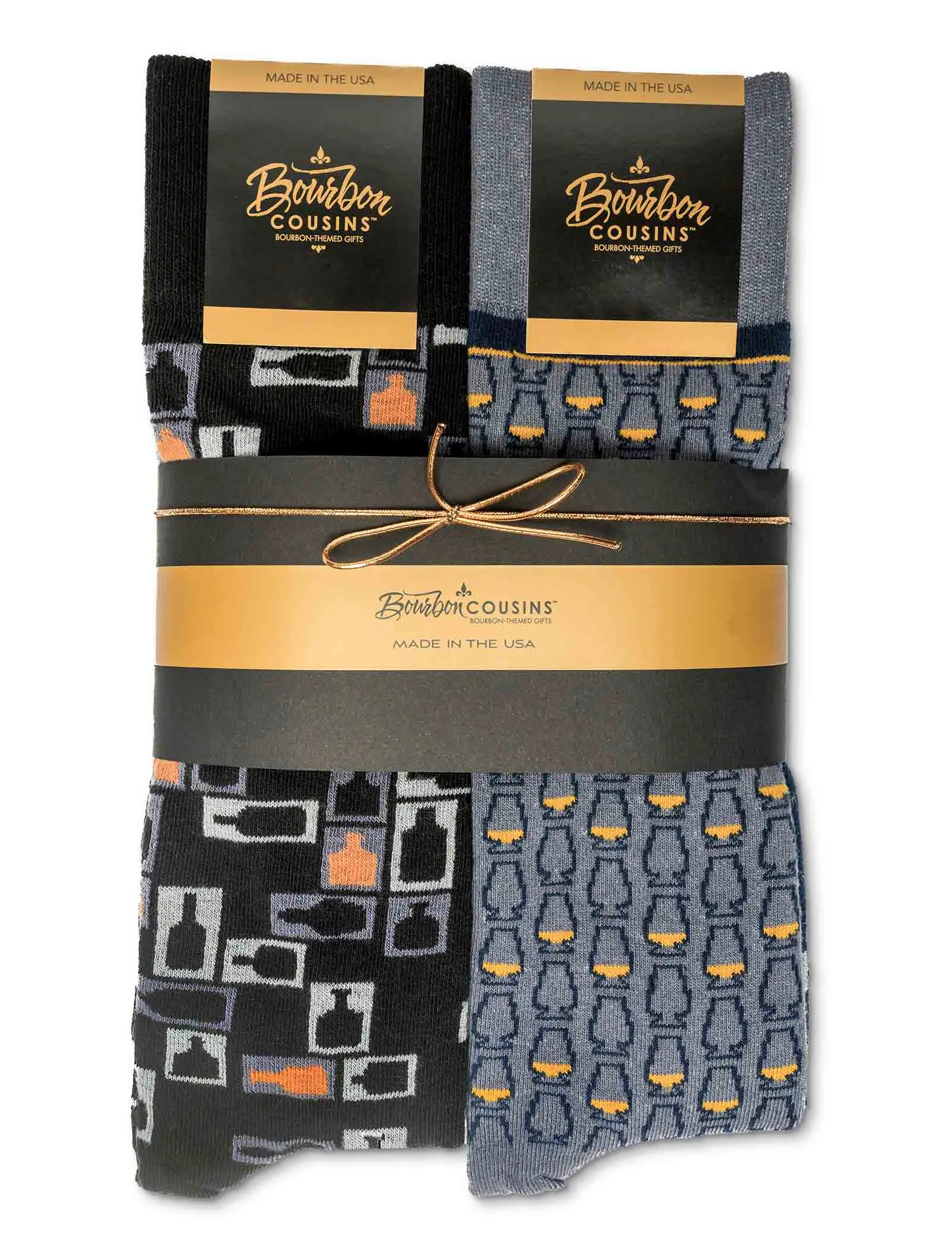 Bourbon Gift | 4-Sock Gift Set for Whiskey Lovers