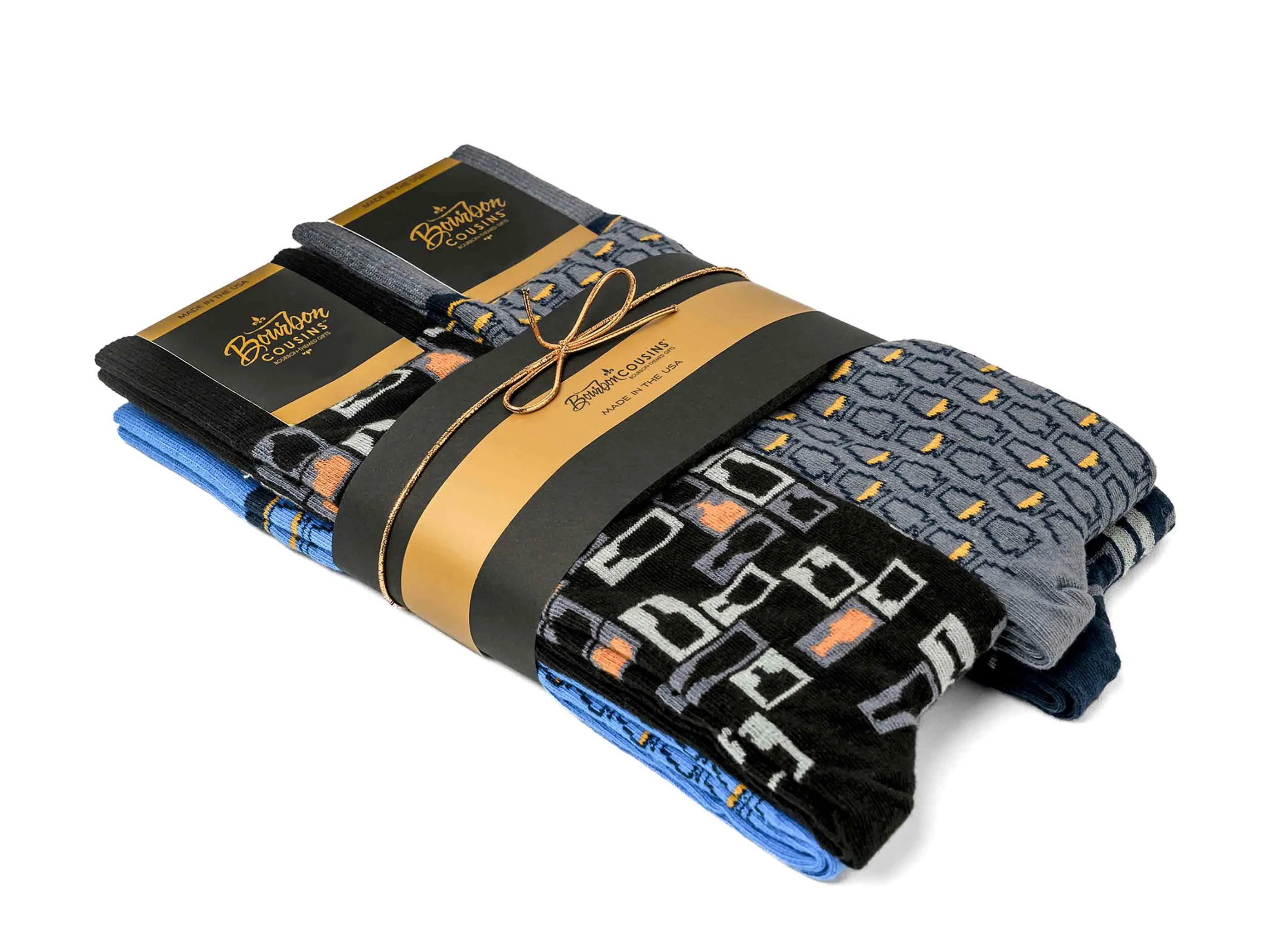Bourbon Gift | 4-Sock Gift Set for Whiskey Lovers