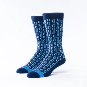 Bourbon Row© Socks | 3-pack | Navy   Bahama Blue