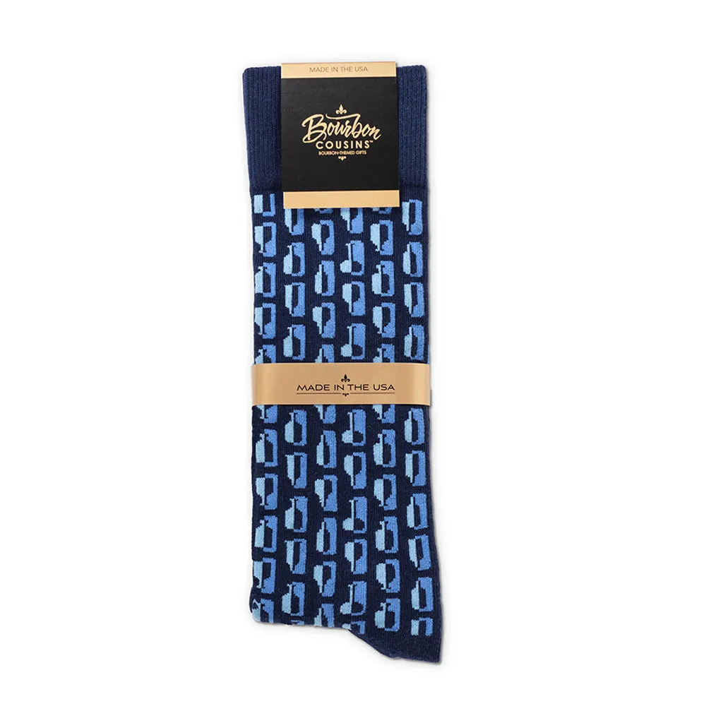 Bourbon Row© Socks | 3-pack | Navy   Bahama Blue