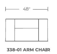 Brentwood 48" Arm Chair