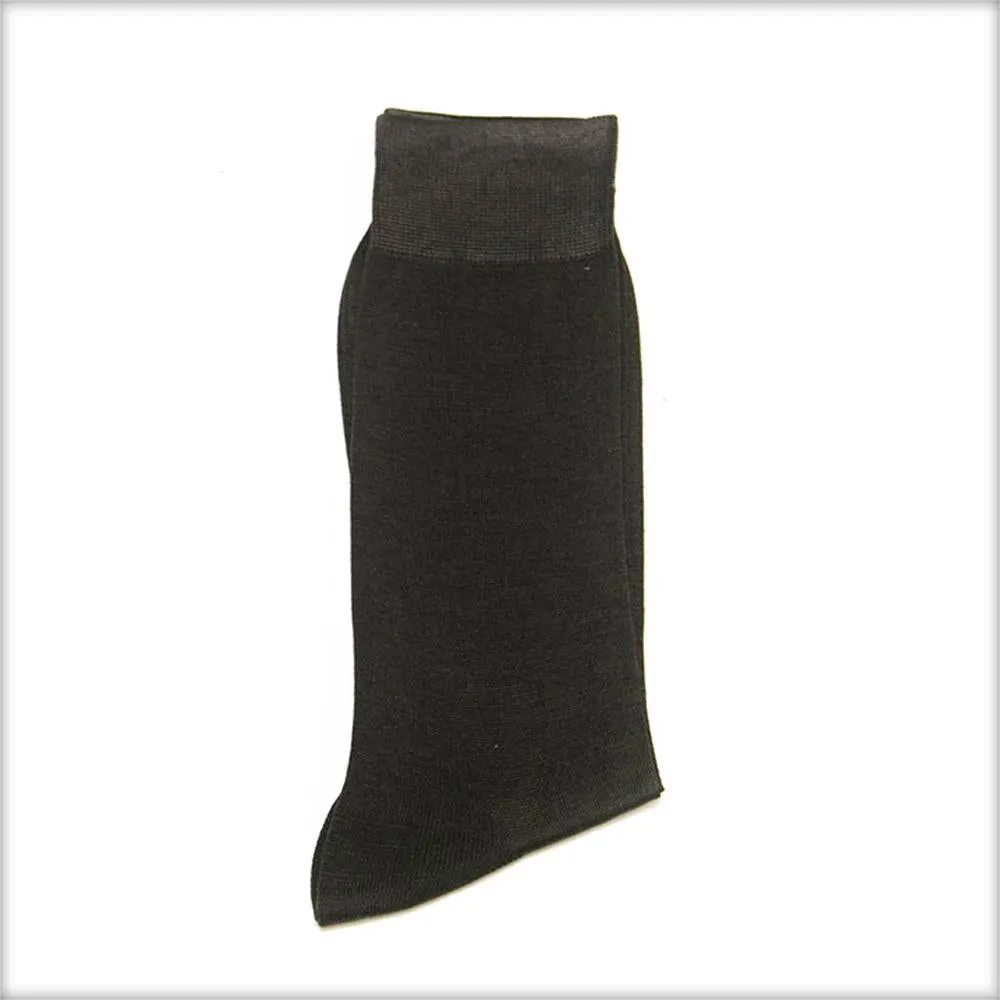 Brown Socks For Men – Plain Mercerised Socks PMS – KL-10