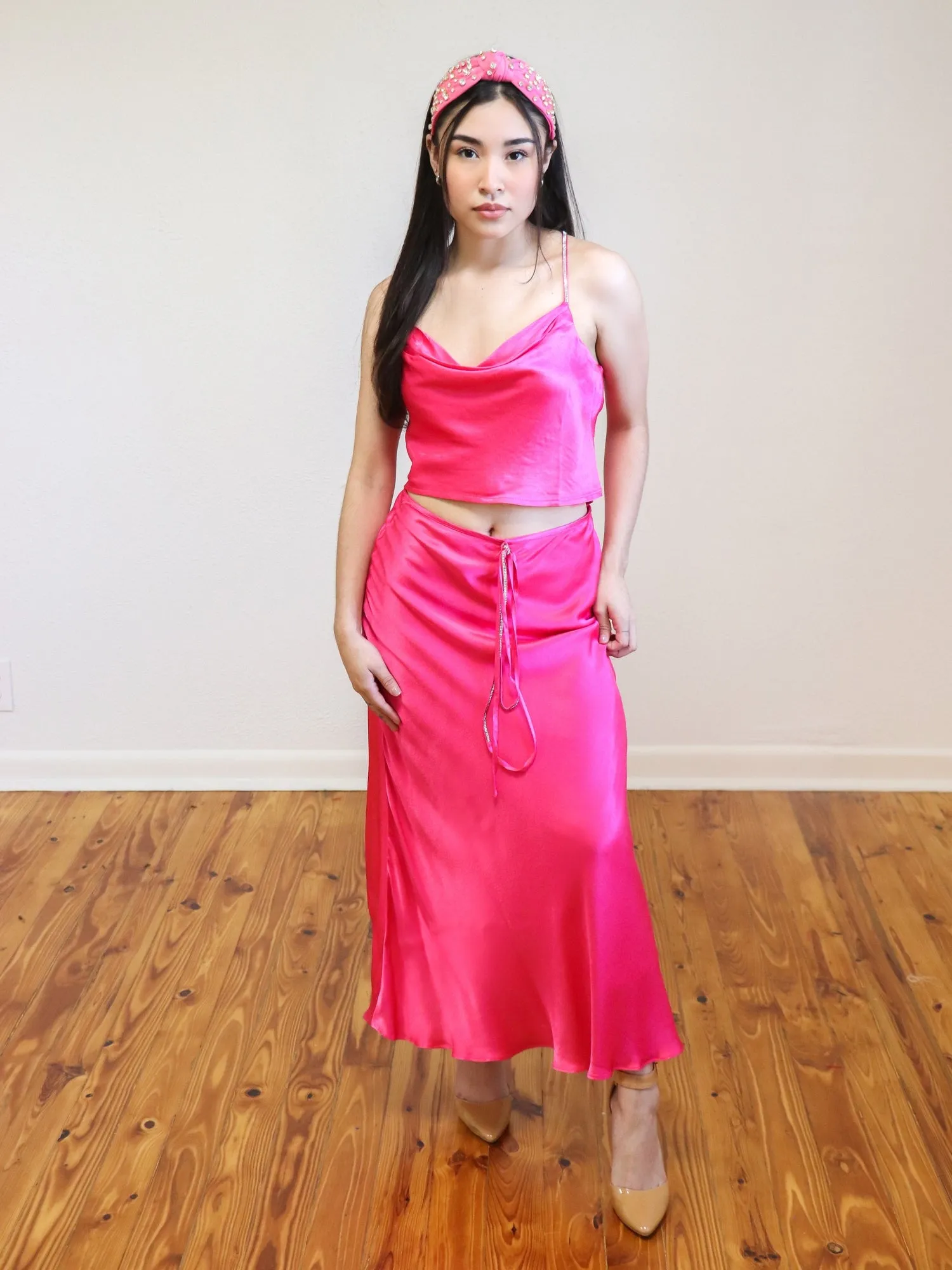 Cassia Rhinestone Crop Top