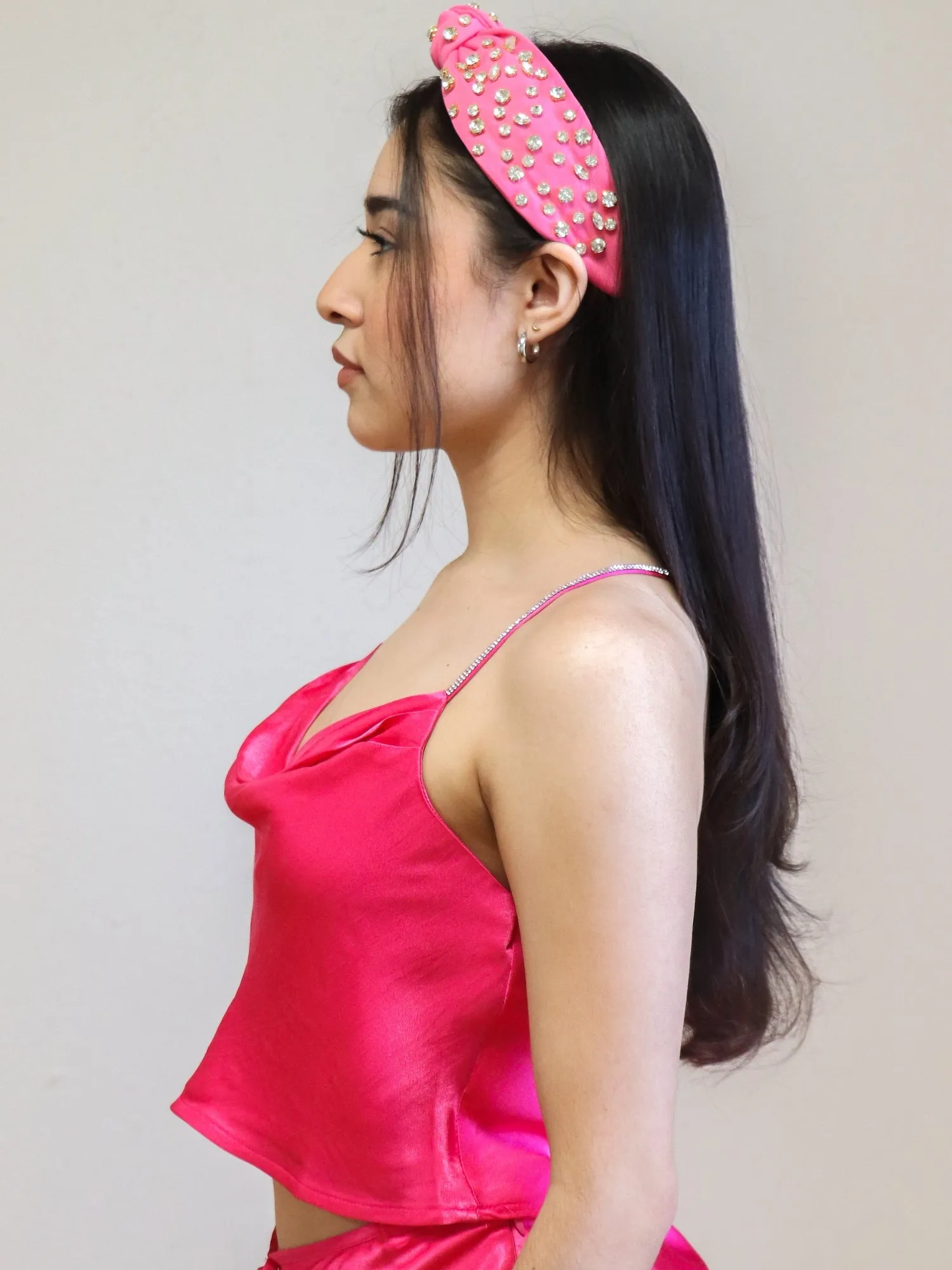 Cassia Rhinestone Crop Top