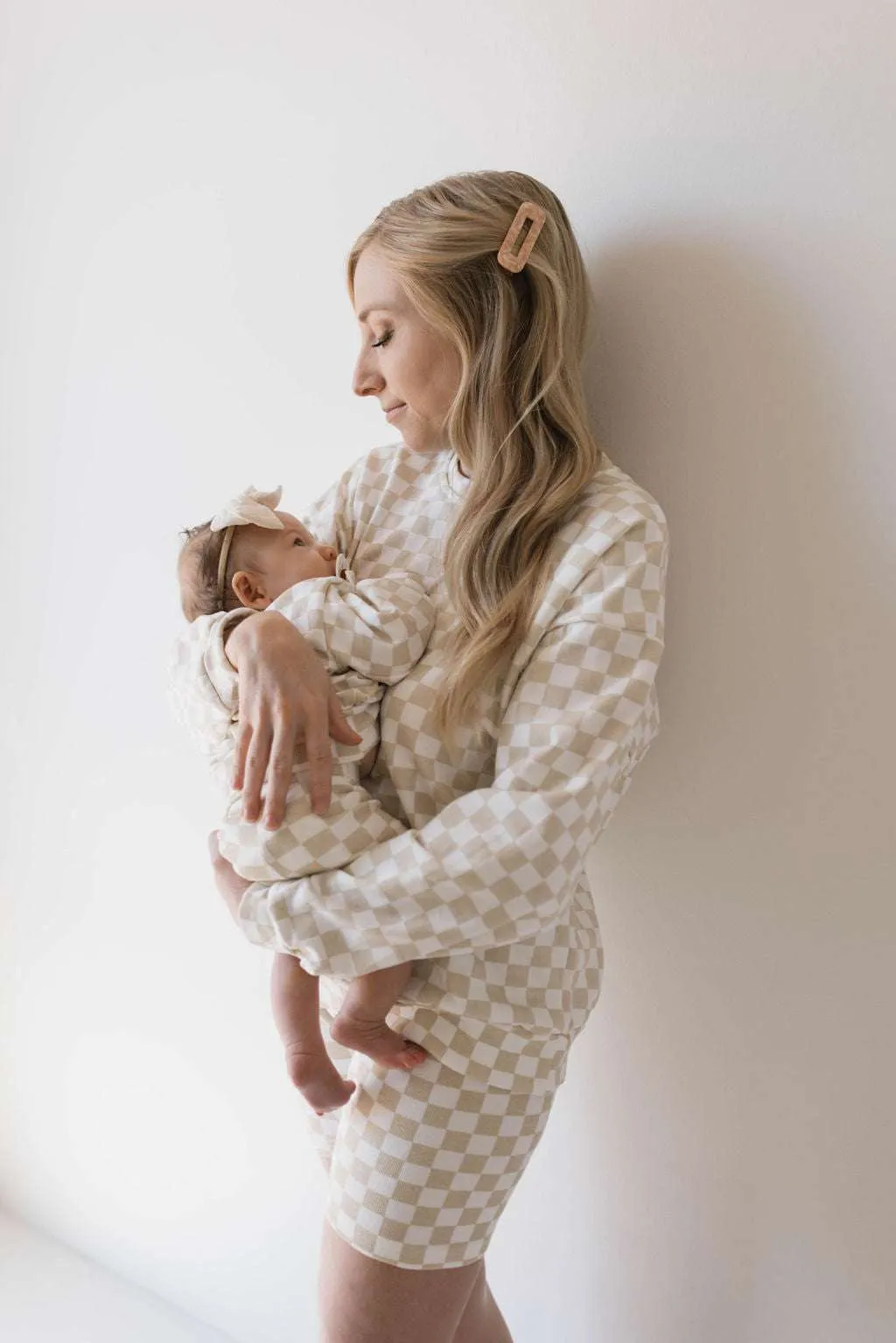 Chai Checkerboard | Children's Long Sleeve Short Set