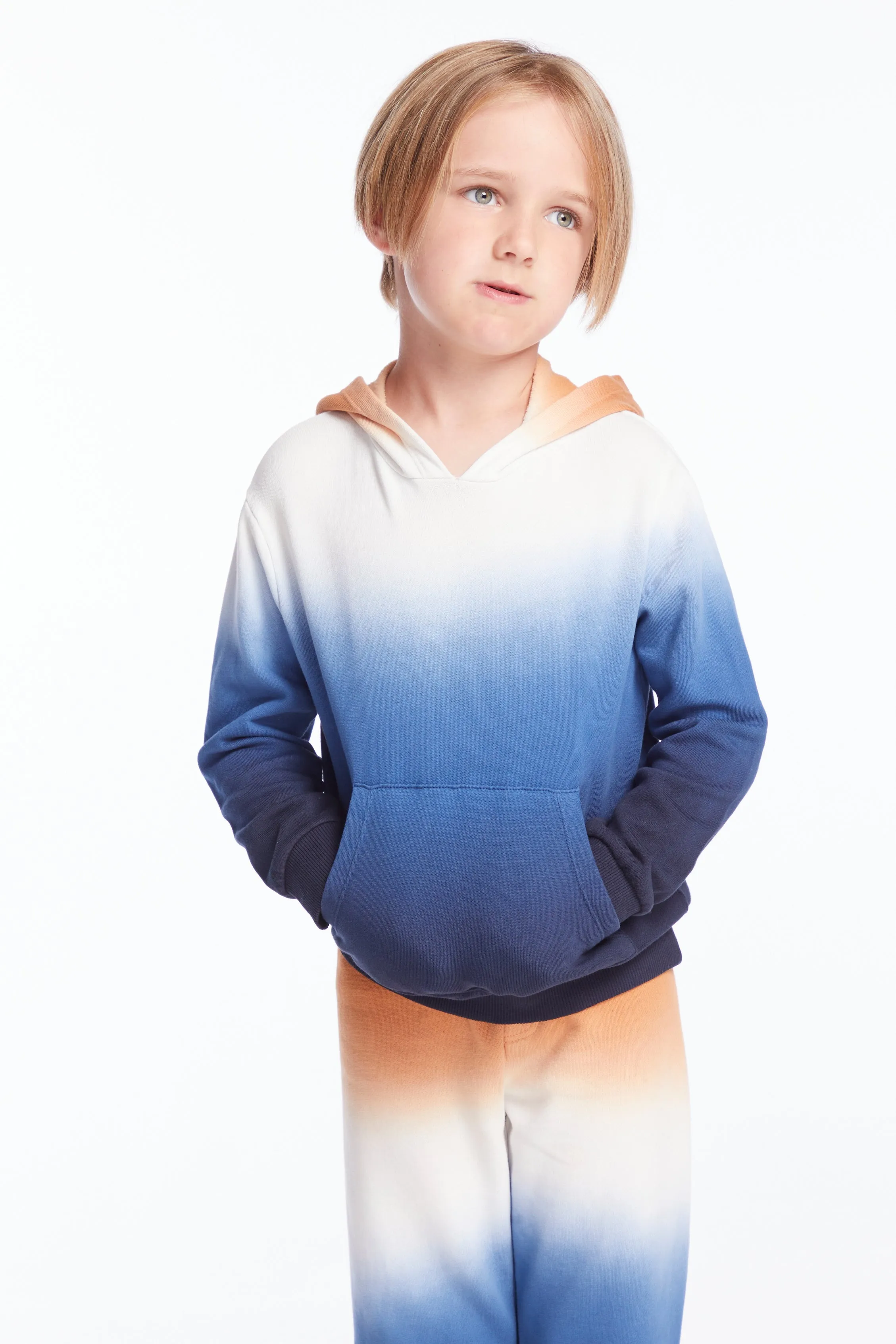 Chaser Boys Winter Night Tie Dye Long Sleeve Hoodie