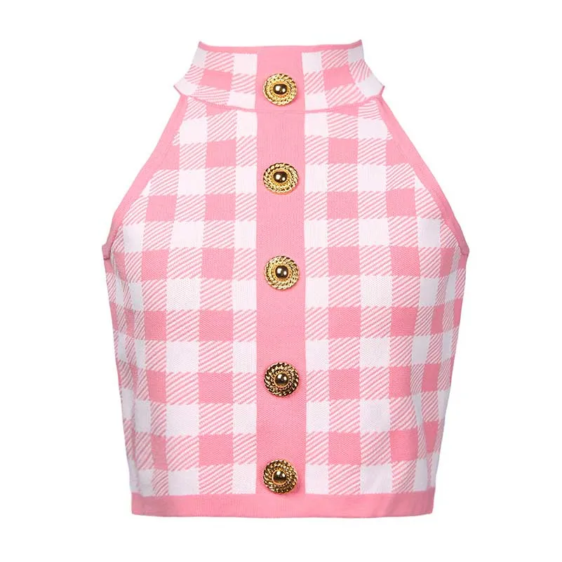 Checked Suit Chic Knit Crop Top Short Skirt Cardigan Coat Mini Dress Set