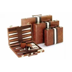 CHH 3011S 11" Vinyl Brown & White Backgammon (Copy)