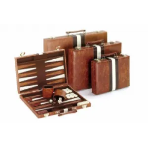 CHH 3011S 11" Vinyl Brown & White Backgammon (Copy)